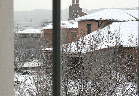 Imagen de la nevada cada en Villamejil (Len). (Foto: Efe)