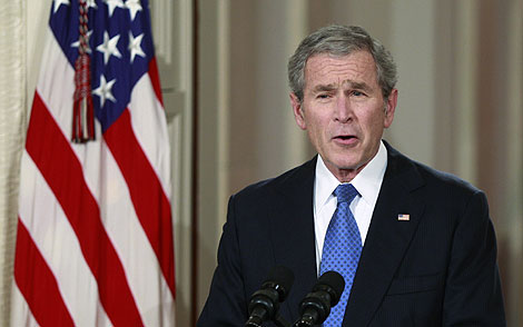 George W. Bush, durante su discurso de despedida. (Foto: Reuters)