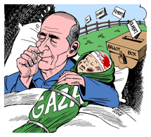 'Sueo de Olmert', de C. Latuff.