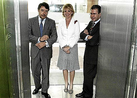 Ignacio Gonzlez, Esperanza Aguirre y Francisco Granados, en una imagen de archivo. (Villanueva)