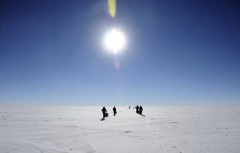 Imagen de la expedicin del Prncipe de Mnaco en la Antrtida. (Foto: REUTERS)