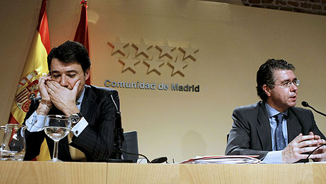 Ignacio Gonzlez y Francisco Granados en una rueda de prensa la semana pasada. | EFE