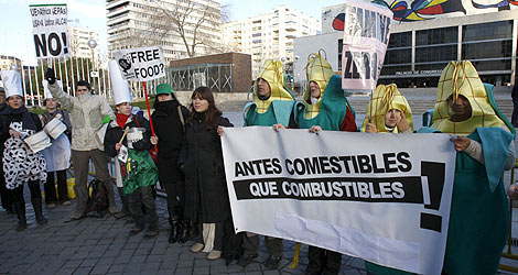 Manifestantes por el derecho a la alimentacin en Madrid | EFE