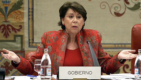 La ministra de Fomento, durante su comparecencia en el Congreso. | Jaime Villanueva