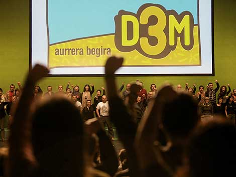 Acto electoral de D3M celebrado en Sestao el 31 de enero. | Carlos Garca Pozo