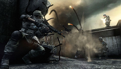 Miembros del escuadrn Alpha y tropas Helghast, frente a frente en 'Killzone 2'.