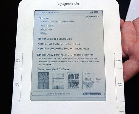 El Kindle de Amazon (Foto: AFP)