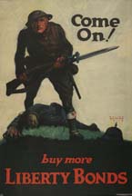 Cartel de la Segunda Guerra Mundial que animaba a comprar bonos estadounidenses (Foto: Walter Whitehead)