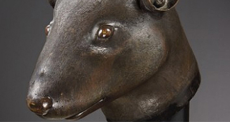 Cabeza de rata en bronce de la dinastia Qing. | Christie's.