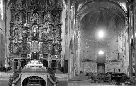 El Sant Esperit, de Terrassa, en 1935 (izquierda) y en 1936 (derecha).