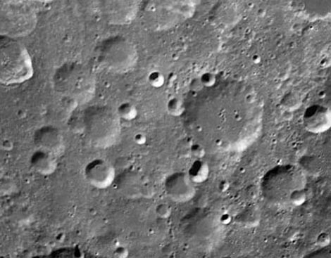 Imagen de la superficie lunar captada por la sonda china Chang'e. | NASA