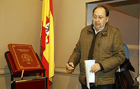 El alcalde de Baena, Luis Moreno. | Madero Cubero
