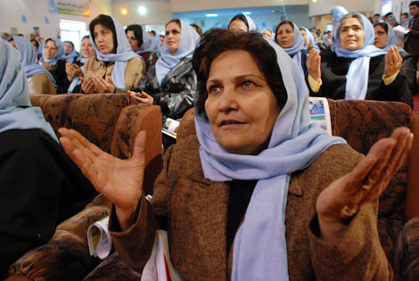 Participantes del acto en Kabul. | Mnica Bernab