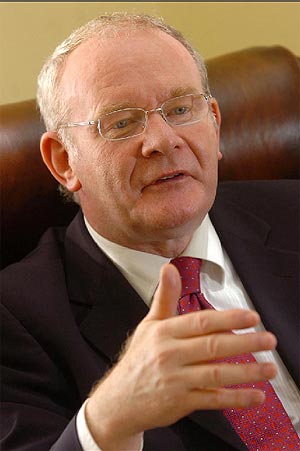 El viceprimer ministro norirlands Martin McGuinness, ex miembro del IRA y lder del Sinn Fein. (Foto: EL MUNDO)