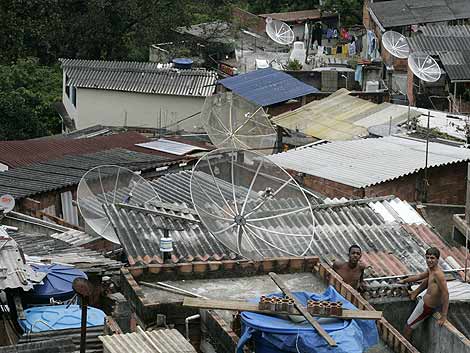 Chabolas en la favela de Santa Marta. | Reuters