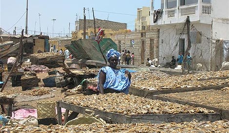 El puerto de la antigua capital de Senegal, Saint Louis, de donde salen las pateras. | E.M.