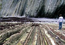 El 'flysch' (formaciones de rocas duras y blandas) de Zumaia, Guipzcoa. | IGME