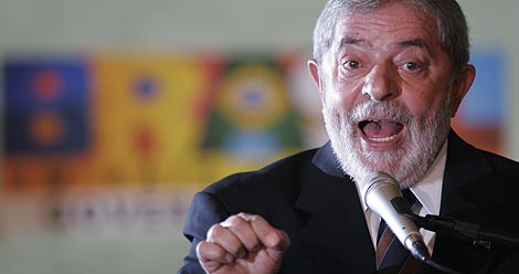 Lula, durante la inauguracin de un acto en Brasilia. | AP