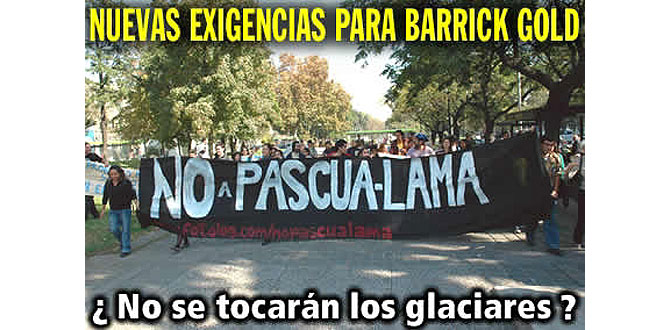 Una de las muchas imágenes de protesta contra el proyecto Pascua-Lama. (Foto: www.nuestrosparques.cl)