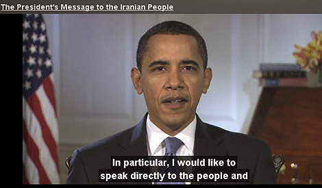 Obama, durante el discurso dirigido al pueblo iran. | Reuters