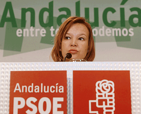 La secretaria de Organizacin socialista, Leire Pajn, en Granada. | Efe