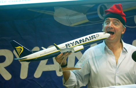 El presidente de Ryanair, Michael O'leary, durante un acto en Catalua | Foto: Q. Garca