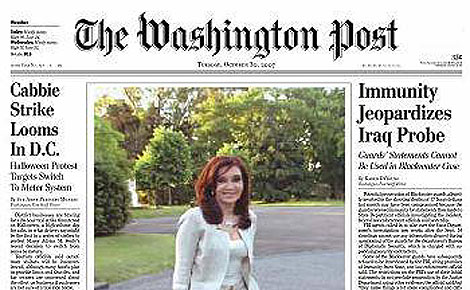 Portada del rotativo estadounidense 'The Washington Post'.