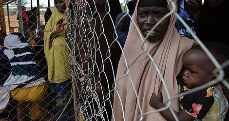 Refugiados somales en el campo de Dadaab. | Afp