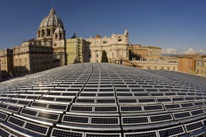 Paneles solares en el Vaticano. | Reuters