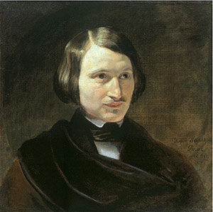 Retrato del escritor Nikolai Vasilievich Gogol.