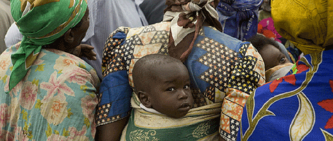 Un grupo de madres congoleas desplazadas. | Caroline Irby