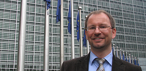 Guenther Lischka posa en Bruselas.