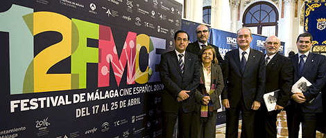 Promotores de la 12 edición del Festival de Cine de Málaga. | Efe