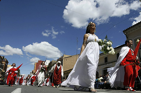 Detalle del desfile de Resurreccin en Valencia. | B. Pajares