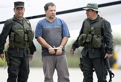 Daniel Rendn, alias 'Don Mario', tras ser capturado en Colombia. | Reuters