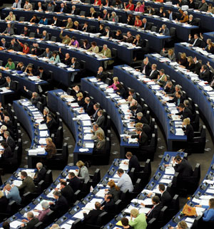 Un pleno del Parlamento Europeo. | Efe