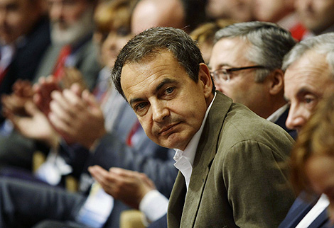 Jos Luis Rodrguez Zapatero, en la clausura del Congreso del PSdG en Pontevedra. | Efe
