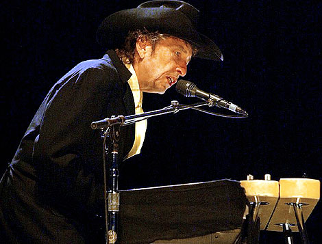 Dylan, durante un concierto ofrecido en Alcal de Henares, en 2004. | Foto: Carlos Barajas
