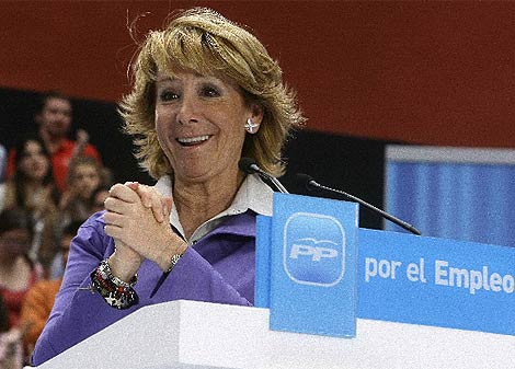 Esperanza Aguirre, durante un acto reciente. (REUTERS)