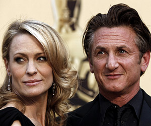 Sean Penn y Robin Wright. Foto: AP