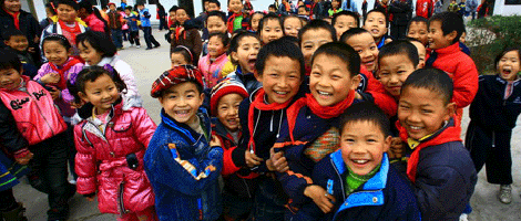 Nios de la escuela primaria de Jinshan II. | elmundo.es
