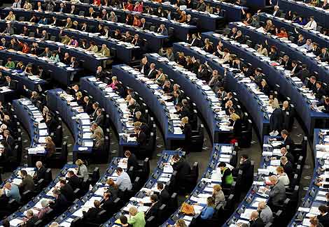 Vista de una sesión plenaria en elParlamento Europeo. | Efe