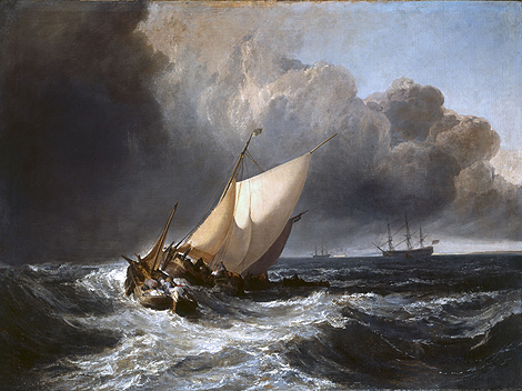 'Barcos holandeses en una galerna', obra de Turner inspirada en Willem van de Velde. | Efe