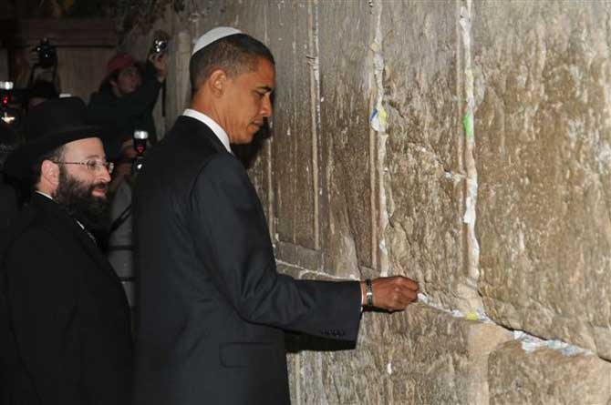 Tras acompaar a Obama, el Rabino del Muro de las Lamentaciones espera al Papa.