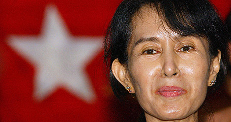 La lider opositora birmana Aung San Suu Kyi.