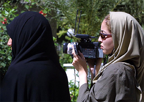 La periodista Roxana Saberi, en Tehern. (Foto: AFP)