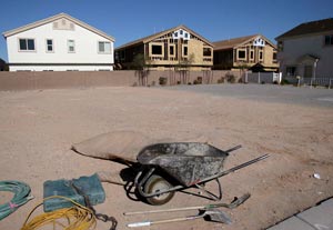 Imagen de archivo tomada el 18 de enero de 2008 que muestra casa en construccin en el barrio de Nevada Ranch, en Las Vegas, Nevada. | EFE