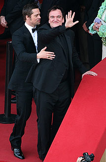 El actor, con Tarantino. | AFP