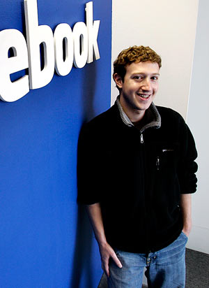 Mark Zuckerberg, en las oficinas de Facebook.