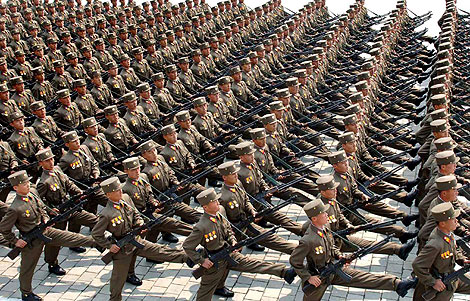 Despliegue en Pyongyang del Ejrcito norcoreano. | Afp